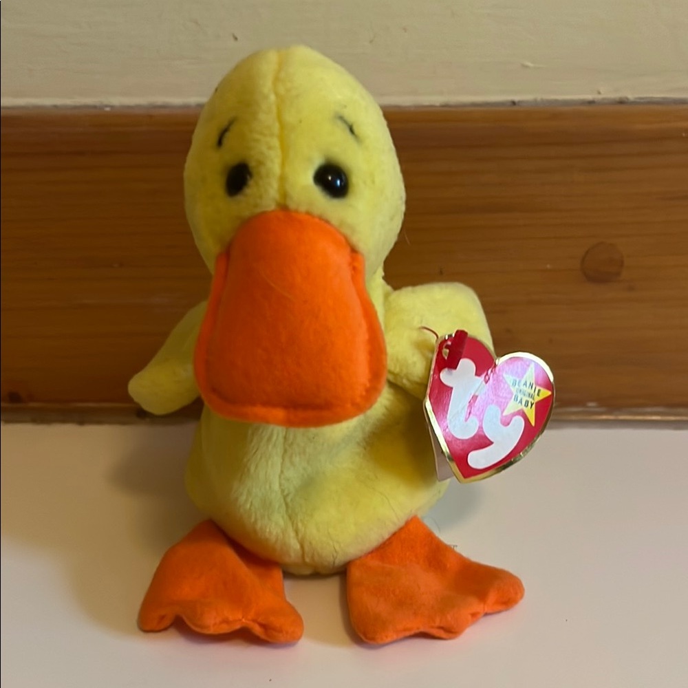 TY Beanie Baby “Quakers” Yellow Duck